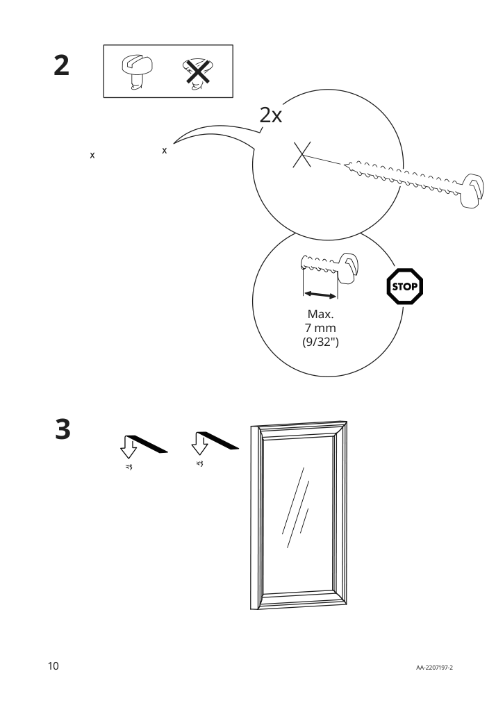 Assembly instructions for IKEA Toftbyn mirror black | Page 10 - IKEA HEMNES / RÄTTVIKEN bathroom furniture, set of 5 393.898.44