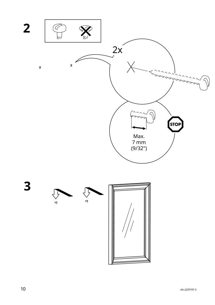 Assembly instructions for IKEA Toftbyn mirror white | Page 10 - IKEA TOFTBYN mirror 704.591.46