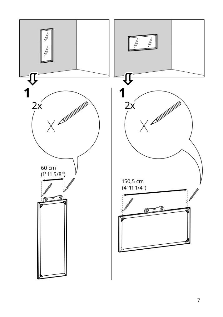 Assembly instructions for IKEA Toftbyn mirror white | Page 7 - IKEA TOFTBYN mirror 704.591.46