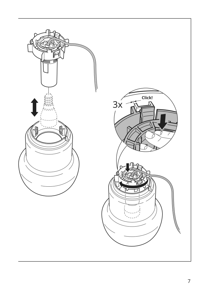 Assembly instructions for IKEA Tokabo table lamp glass opal | Page 7 - IKEA TOKABO table lamp 403.579.98