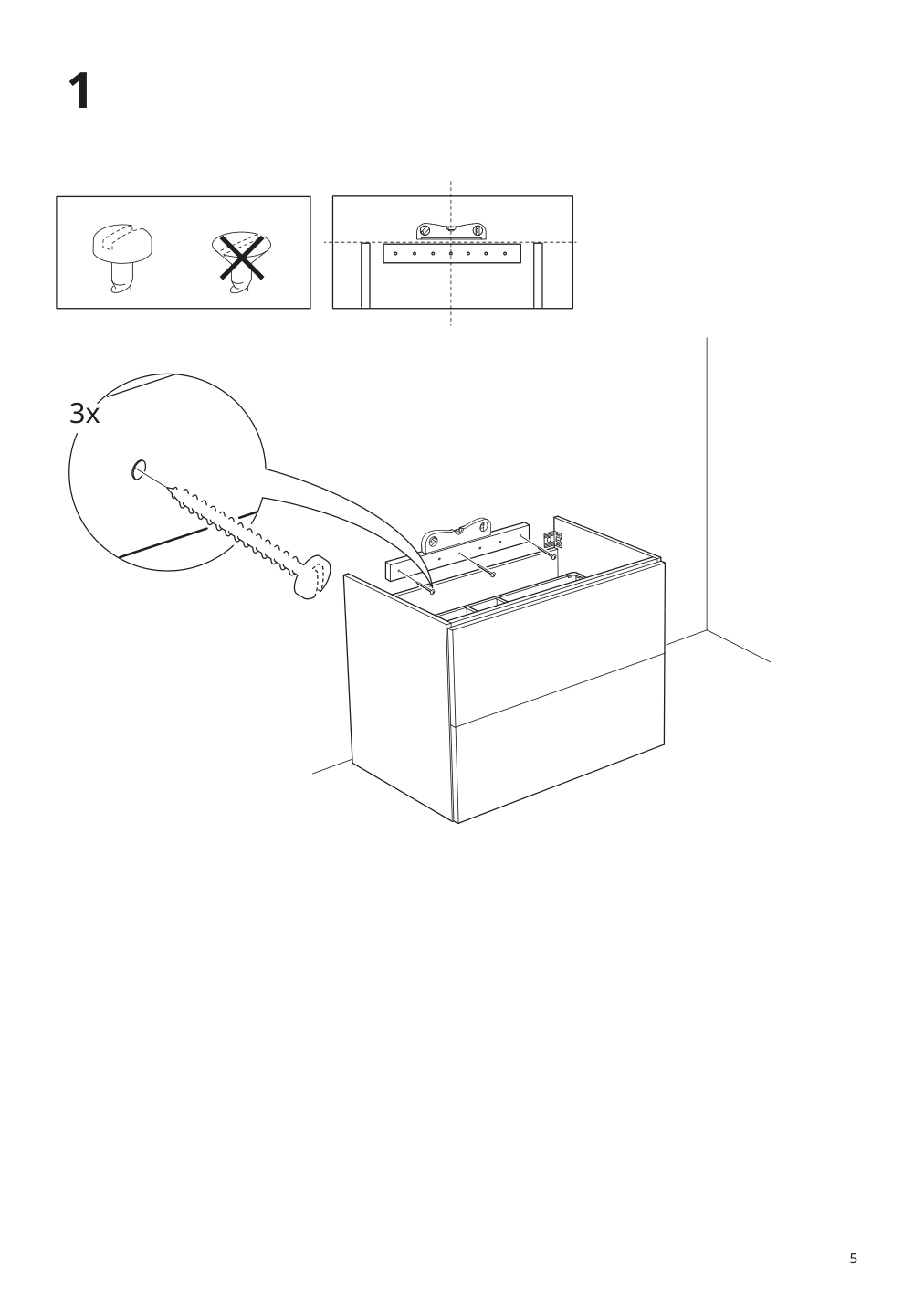 Assembly instructions for IKEA Tolken countertop bamboo | Page 5 - IKEA GODMORGON / TOLKEN sink cabinet with 2 drawers 992.954.99