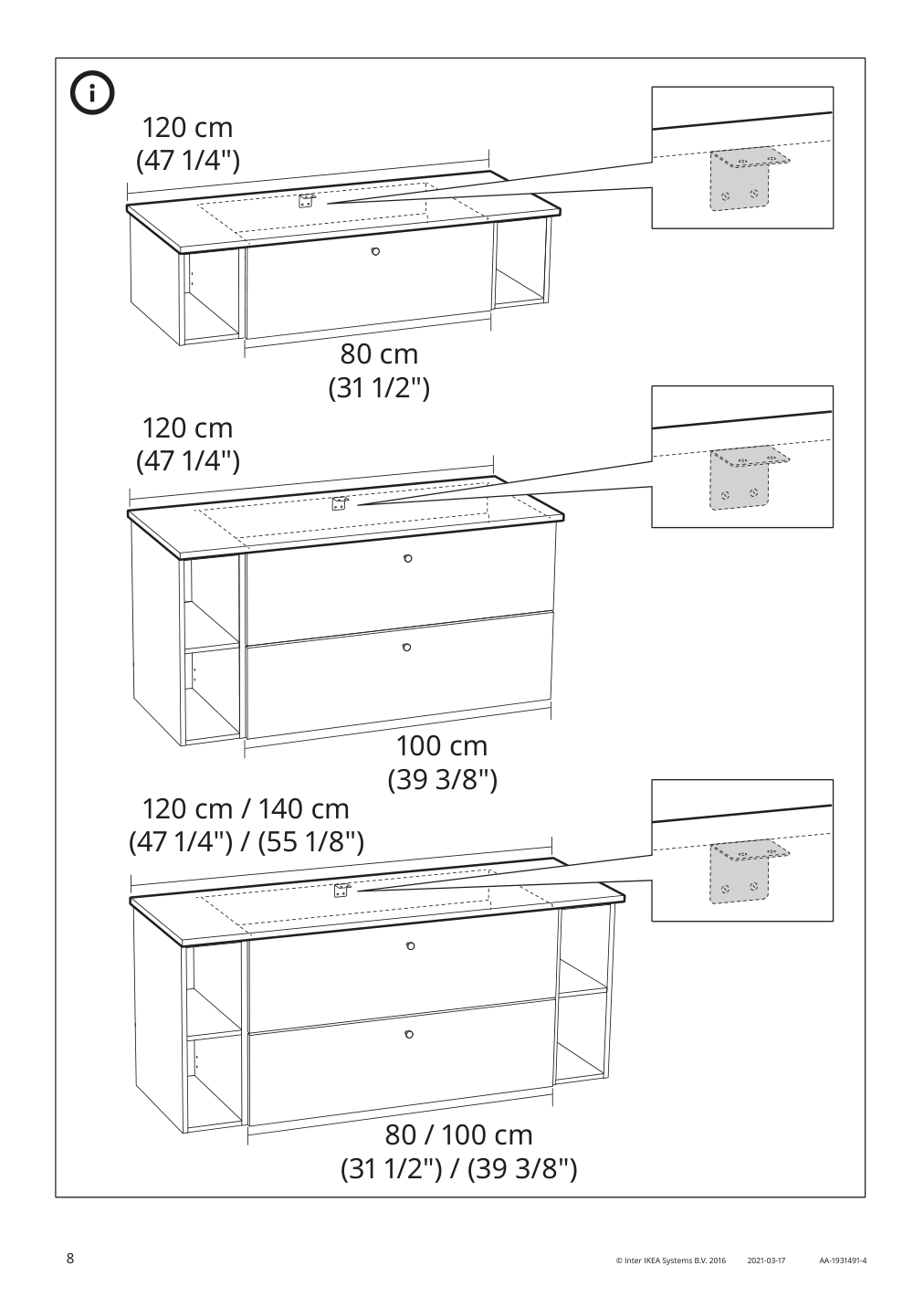 Assembly instructions for IKEA Tolken countertop bamboo | Page 8 - IKEA GODMORGON/TOLKEN / TÖRNVIKEN cabinet, countertop, 19 5/8" sink 593.087.62