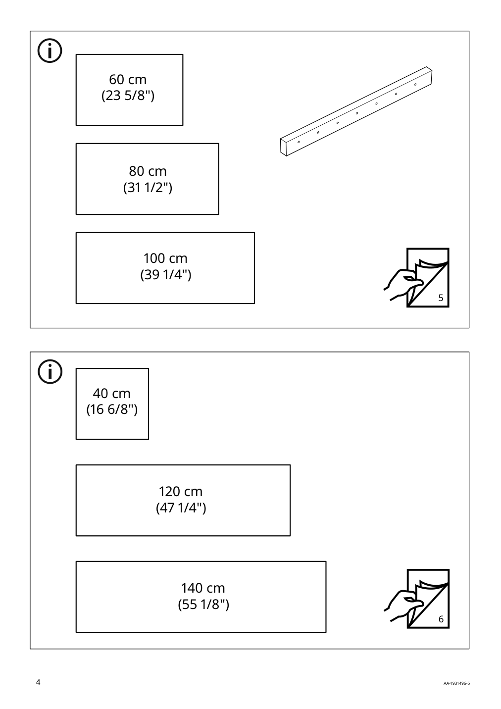 Assembly instructions for IKEA Tolken countertop black marble effect foliated board | Page 4 - IKEA GODMORGON/TOLKEN / OXMYREN sink cabinet w countertop sink 394.431.48