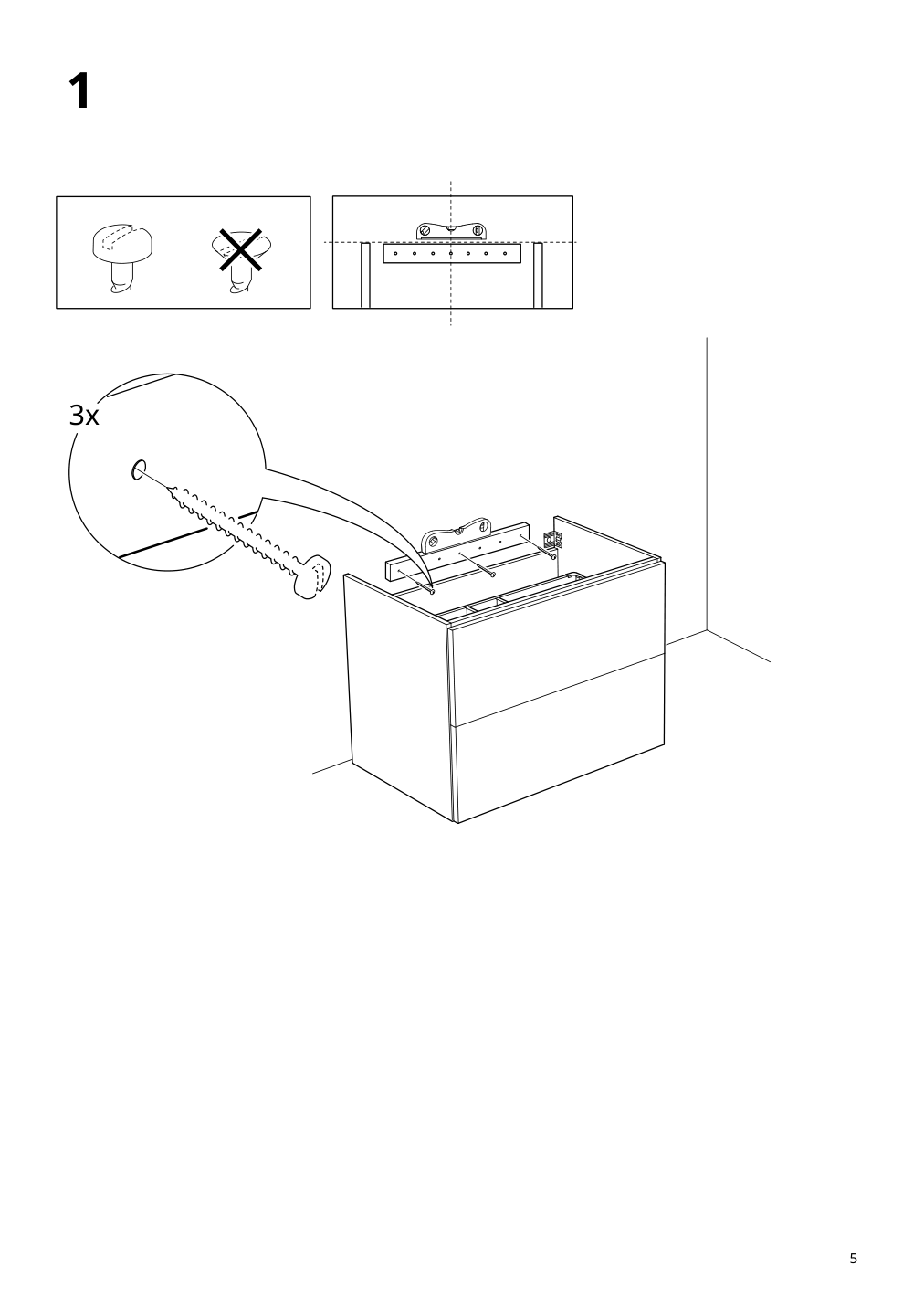 Assembly instructions for IKEA Tolken countertop black marble effect foliated board | Page 5 - IKEA GODMORGON/TOLKEN / OXMYREN sink cabinet w countertop sink 394.431.48