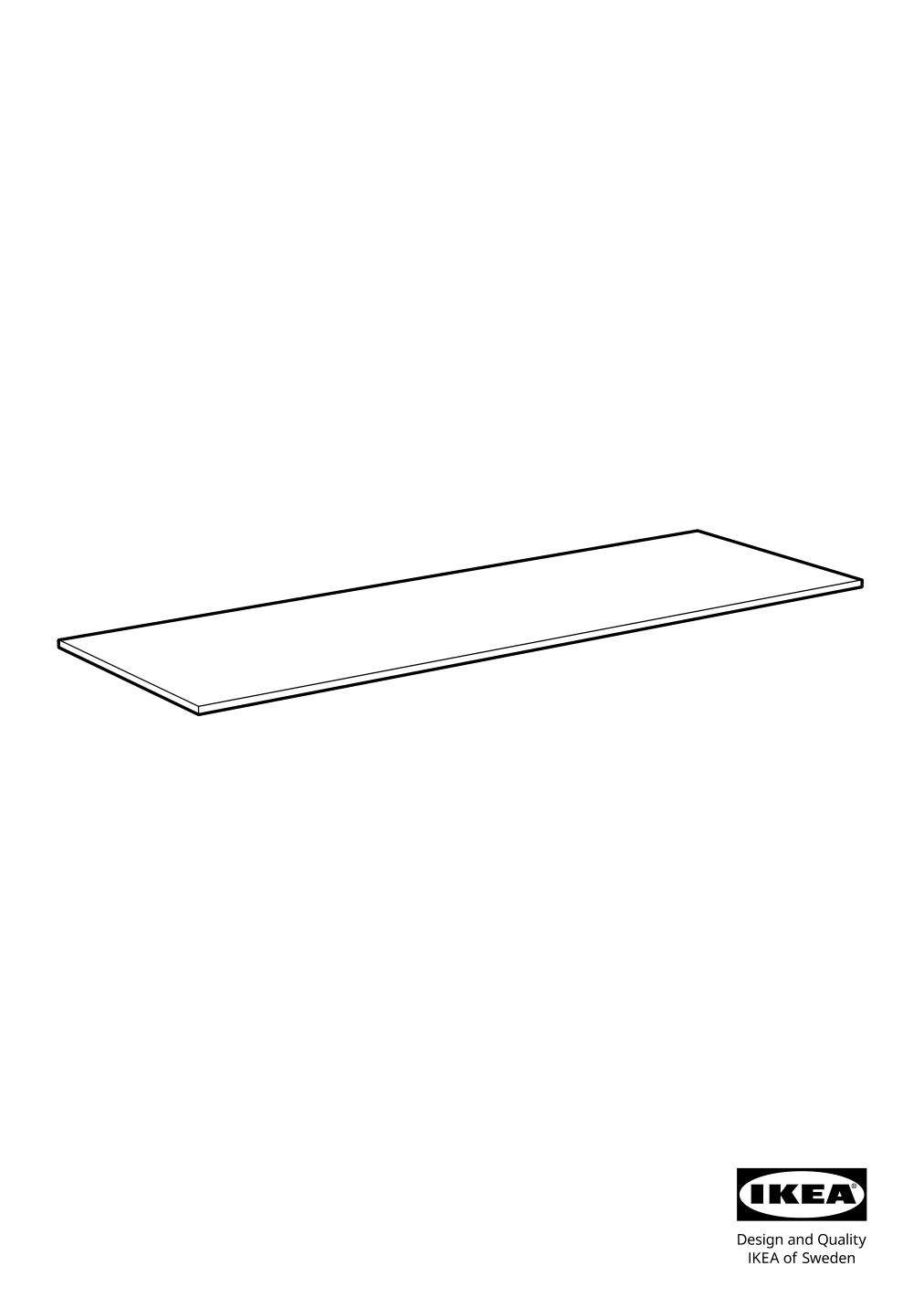 Assembly instructions for IKEA Tolken countertop white marble effect foliated board | Page 1 - IKEA GODMORGON / TOLKEN sink cabinet with 4 drawers 192.956.10