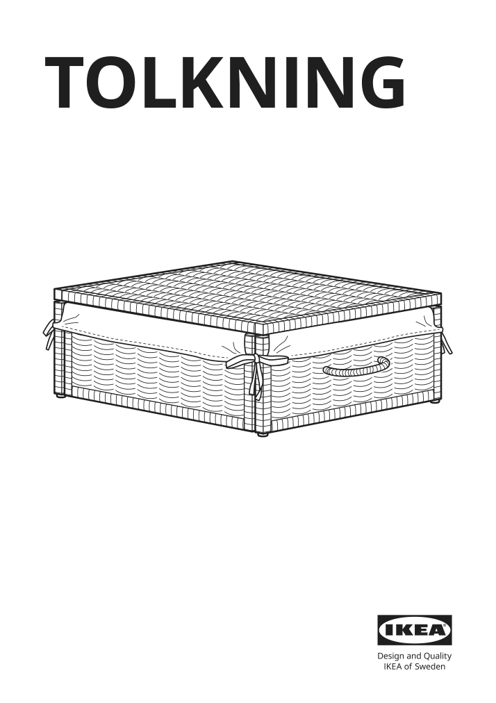 Assembly instructions for IKEA Tolkning basket handmade rattan | Page 1 - IKEA TOLKNING basket 105.126.51