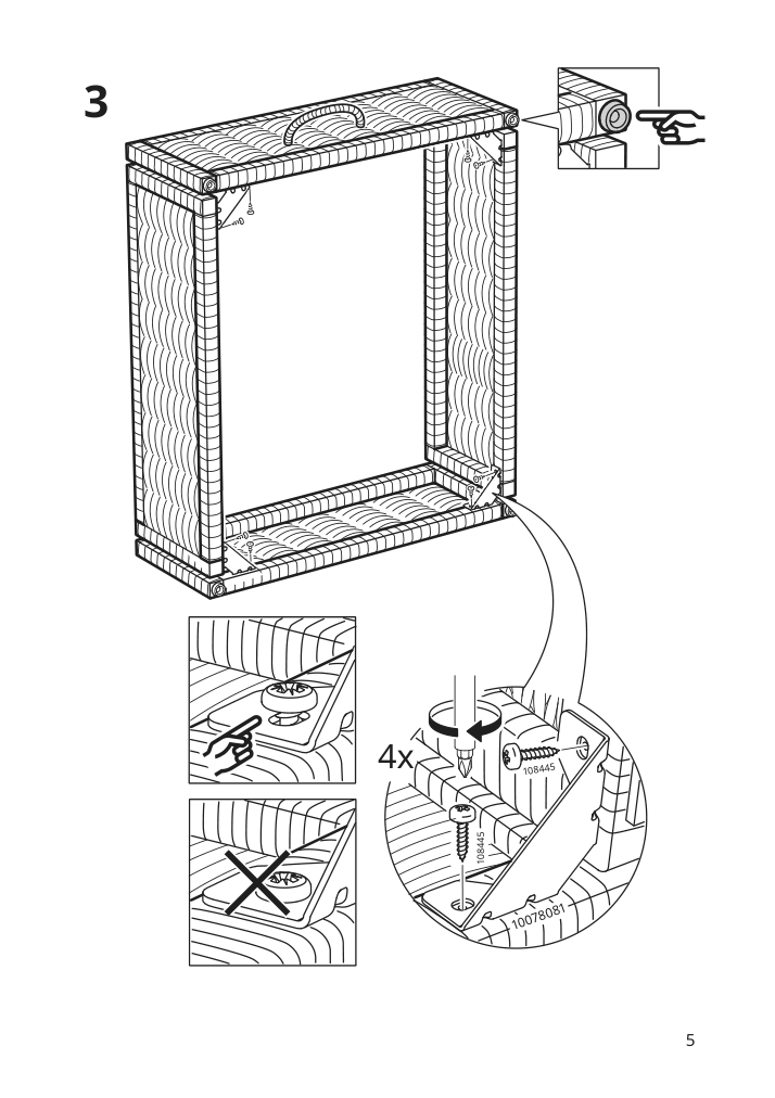 Assembly instructions for IKEA Tolkning basket handmade rattan | Page 5 - IKEA TOLKNING basket 105.126.51