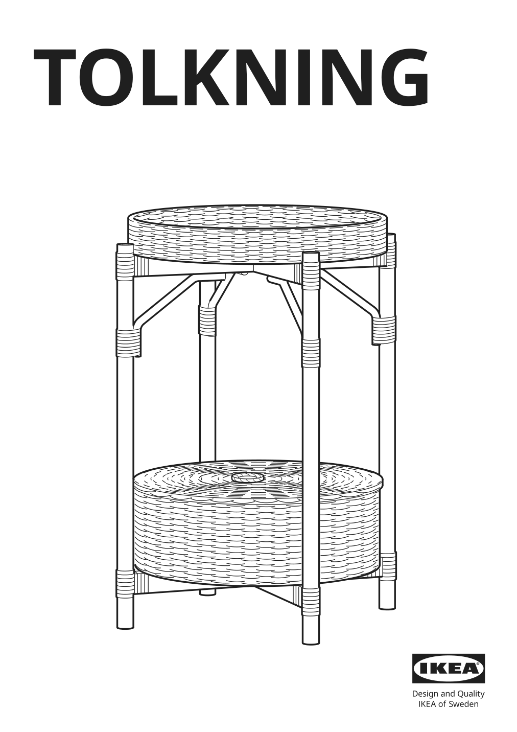 Assembly instructions for IKEA Tolkning nightstand handmade | Page 1 - IKEA TOLKNING nightstand 205.126.60