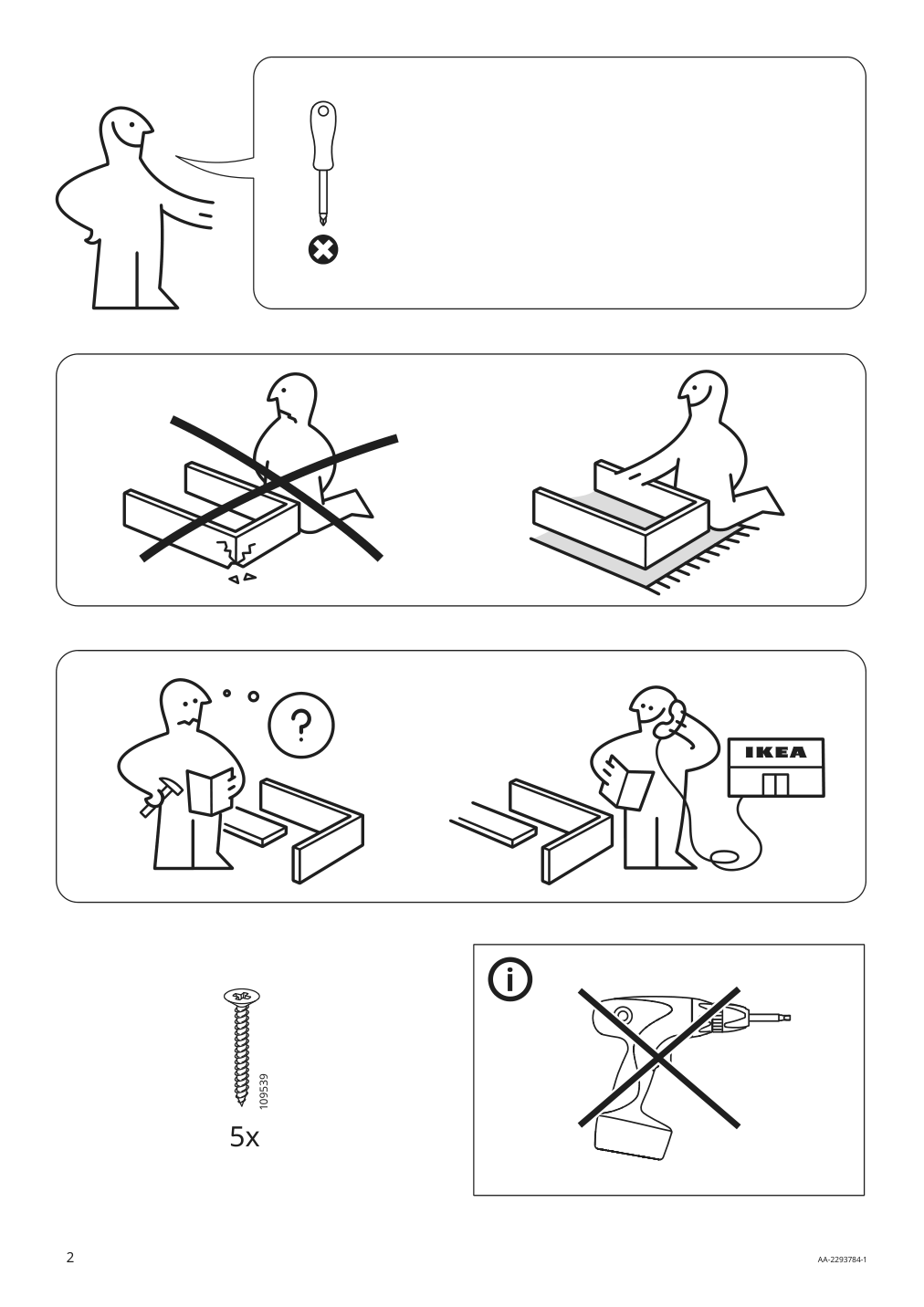 Assembly instructions for IKEA Tolkning nightstand handmade | Page 2 - IKEA TOLKNING nightstand 205.126.60