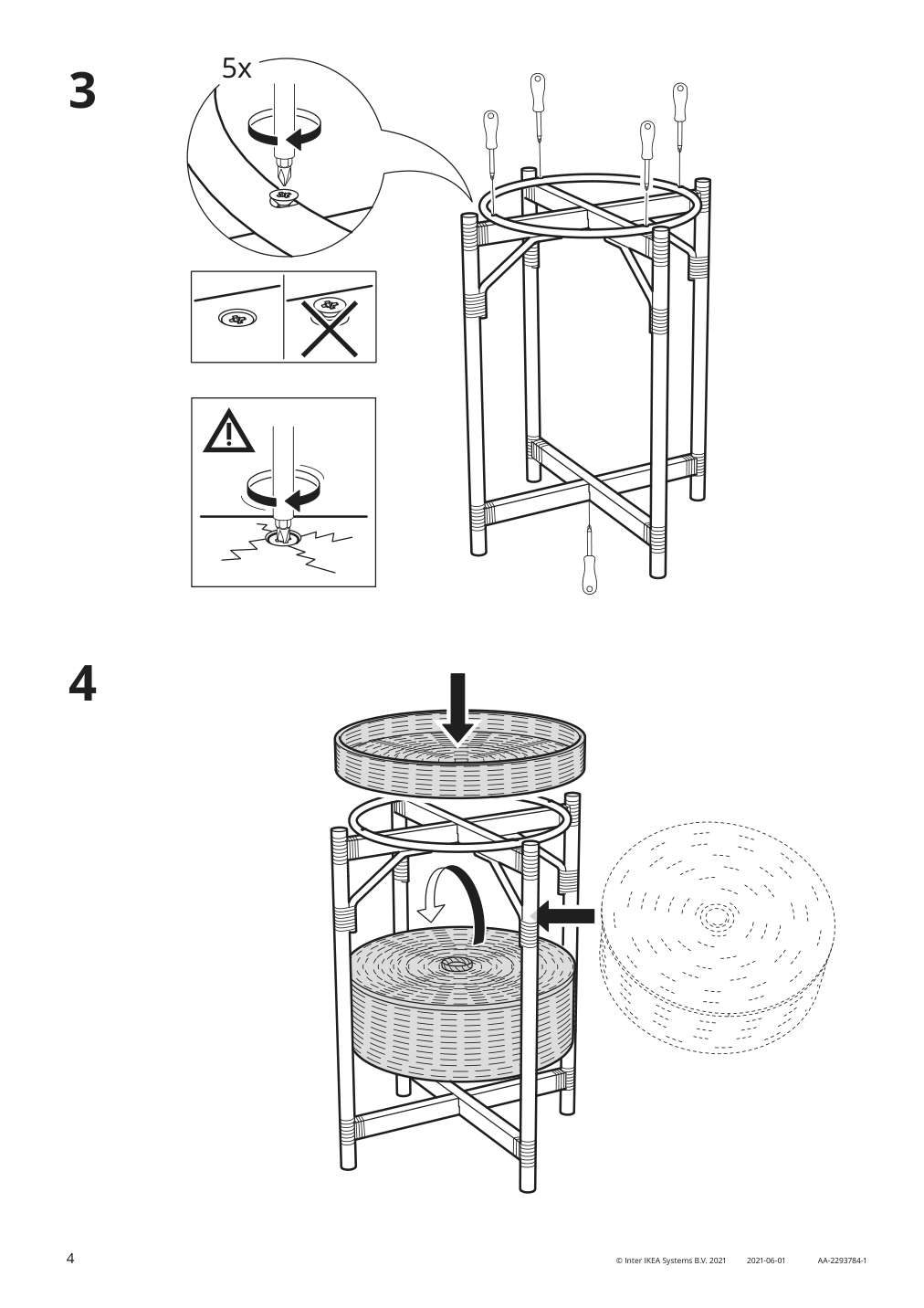 Assembly instructions for IKEA Tolkning nightstand handmade | Page 4 - IKEA TOLKNING nightstand 205.126.60