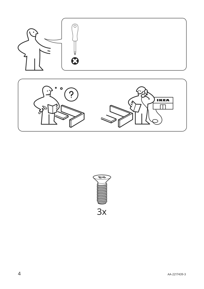 Assembly instructions for IKEA Tomelilla floor lamp nickel plated white | Page 4 - IKEA TOMELILLA floor lamp 304.640.41