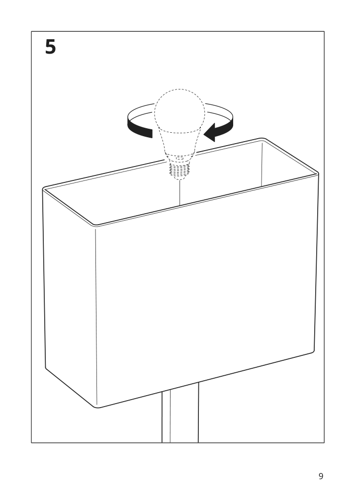 Assembly instructions for IKEA Tomelilla floor lamp nickel plated white | Page 9 - IKEA TOMELILLA floor lamp 304.640.41