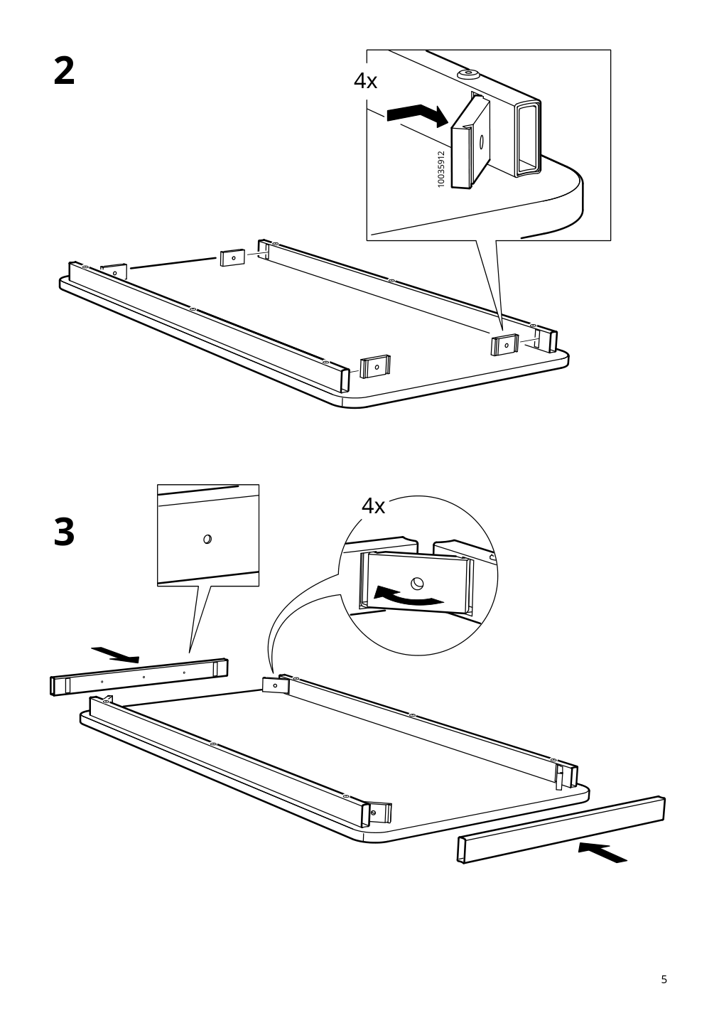 Assembly instructions for IKEA Tommaryd underframe anthracite | Page 5 - IKEA TOMMARYD table 493.875.28