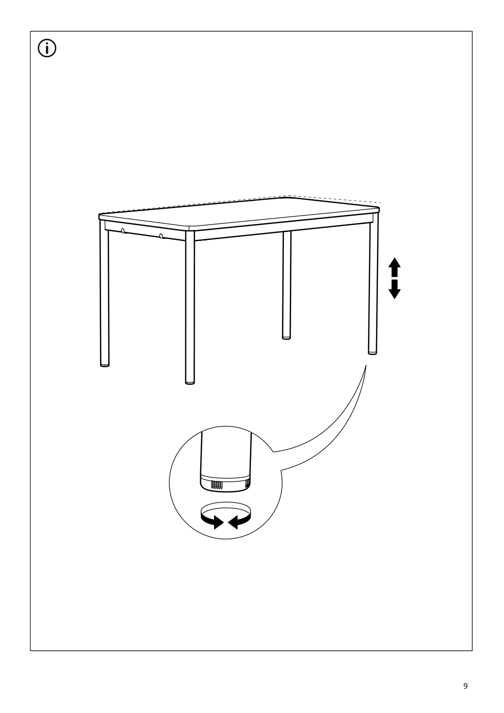 Assembly instructions for IKEA Tommaryd underframe anthracite | Page 9 - IKEA TOMMARYD underframe 504.141.92