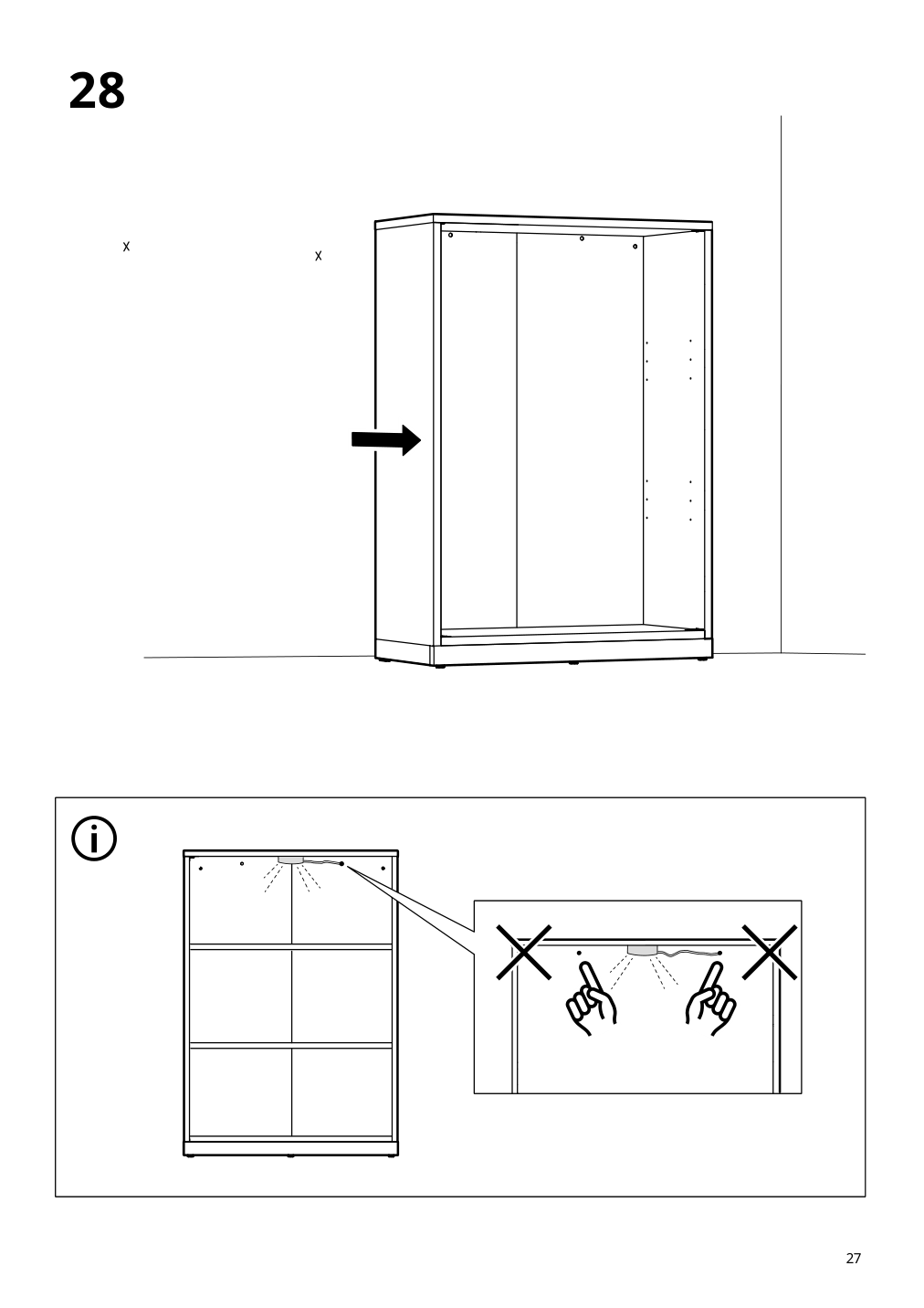 Assembly instructions for IKEA Tonstad cabinet with sliding doors off white | Page 27 - IKEA TONSTAD storage combination w sliding doors 395.717.63