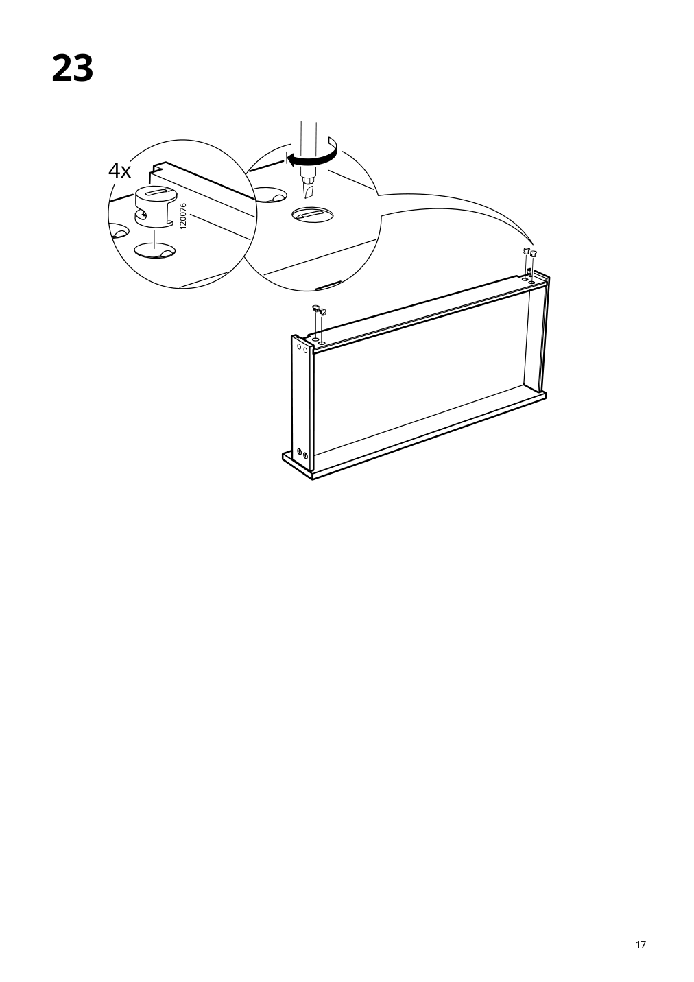 Assembly instructions for IKEA Tonstad coffee table brown stained oak veneer | Page 17 - IKEA TONSTAD coffee table 704.893.08