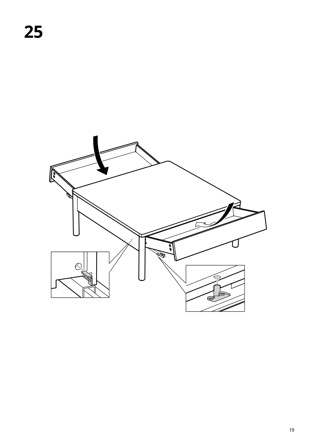 Assembly instructions for IKEA Tonstad coffee table brown stained oak veneer | Page 19 - IKEA TONSTAD coffee table 704.893.08
