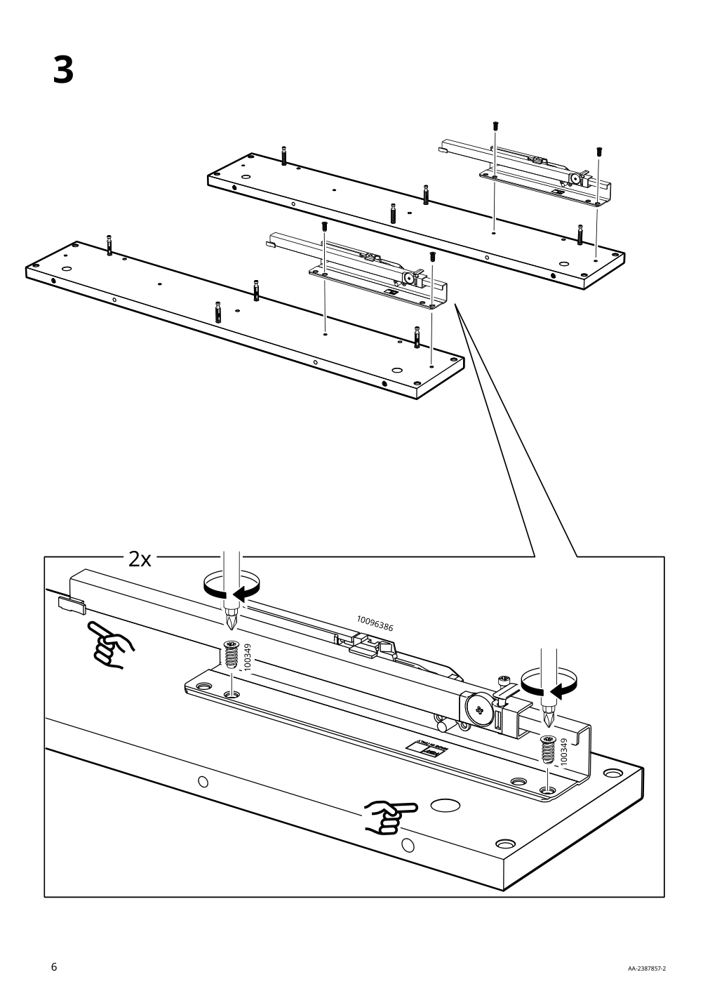 Assembly instructions for IKEA Tonstad coffee table brown stained oak veneer | Page 6 - IKEA TONSTAD coffee table 704.893.08