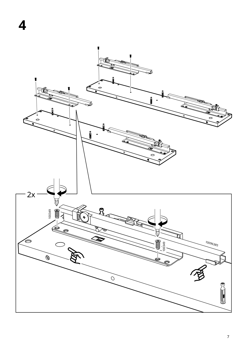 Assembly instructions for IKEA Tonstad coffee table brown stained oak veneer | Page 7 - IKEA TONSTAD coffee table 704.893.08