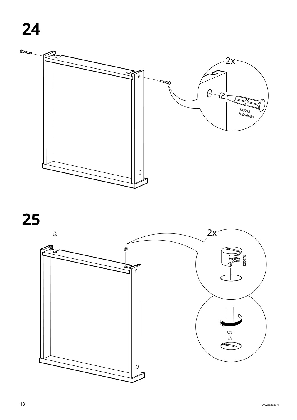 Assembly instructions for IKEA Tonstad desk off white | Page 18 - IKEA TONSTAD desk 305.382.02