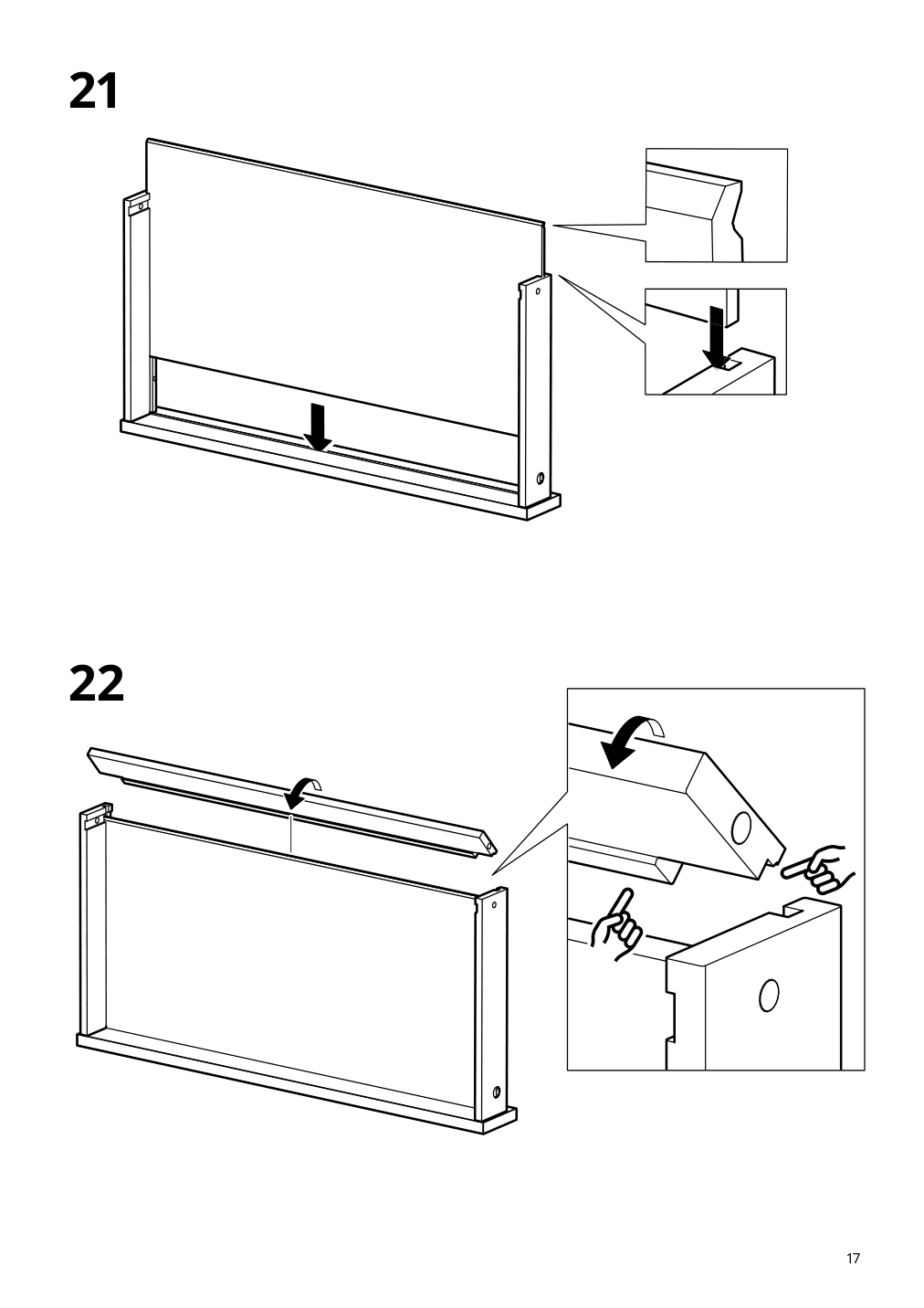 Assembly instructions for IKEA Tonstad desk off white | Page 17 - IKEA TONSTAD desk 805.382.09