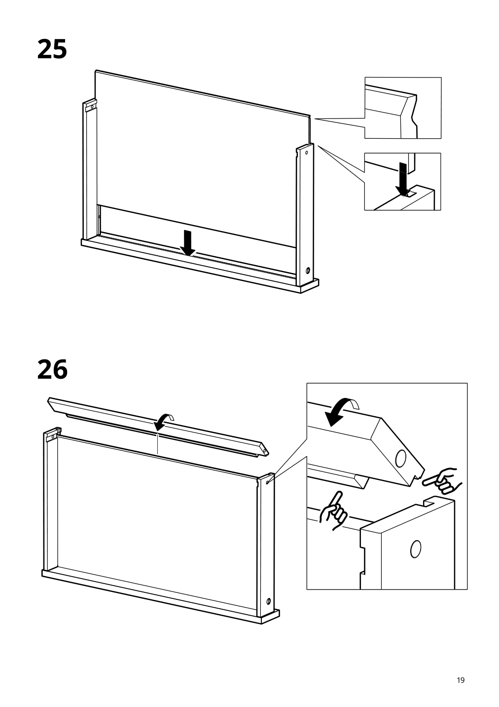 Assembly instructions for IKEA Tonstad desk off white | Page 19 - IKEA TONSTAD desk 705.382.00