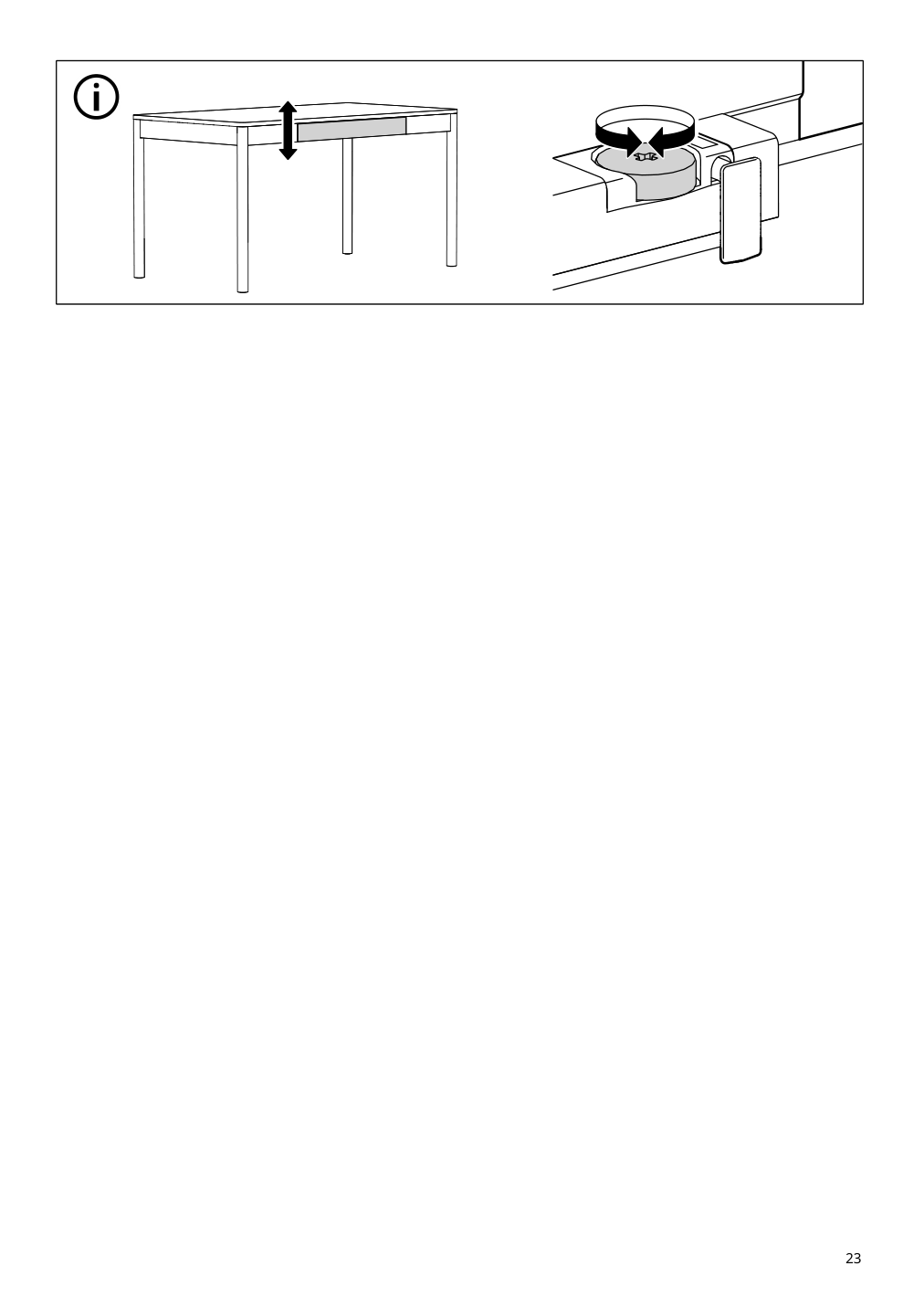 Assembly instructions for IKEA Tonstad desk off white | Page 23 - IKEA TONSTAD desk 705.382.00