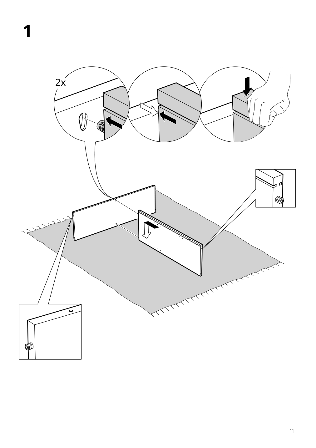 Assembly instructions for IKEA Tonstad shelving unit off white | Page 11 - IKEA TONSTAD storage combination 195.717.64