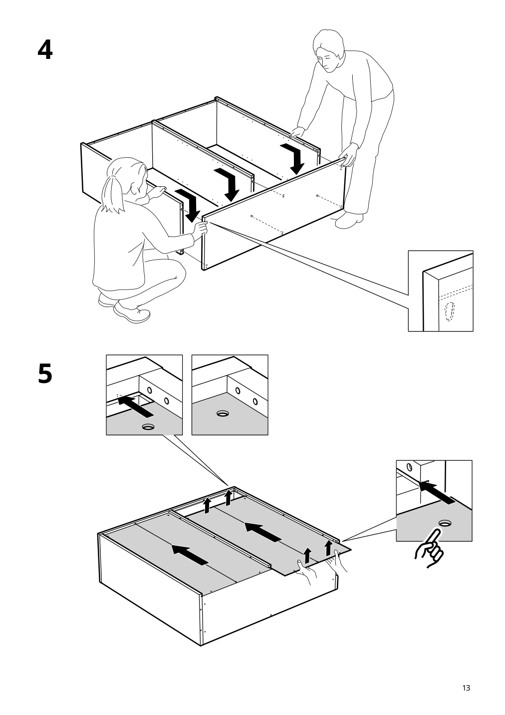 Assembly instructions for IKEA Tonstad shelving unit off white | Page 13 - IKEA TONSTAD storage combination 195.717.64