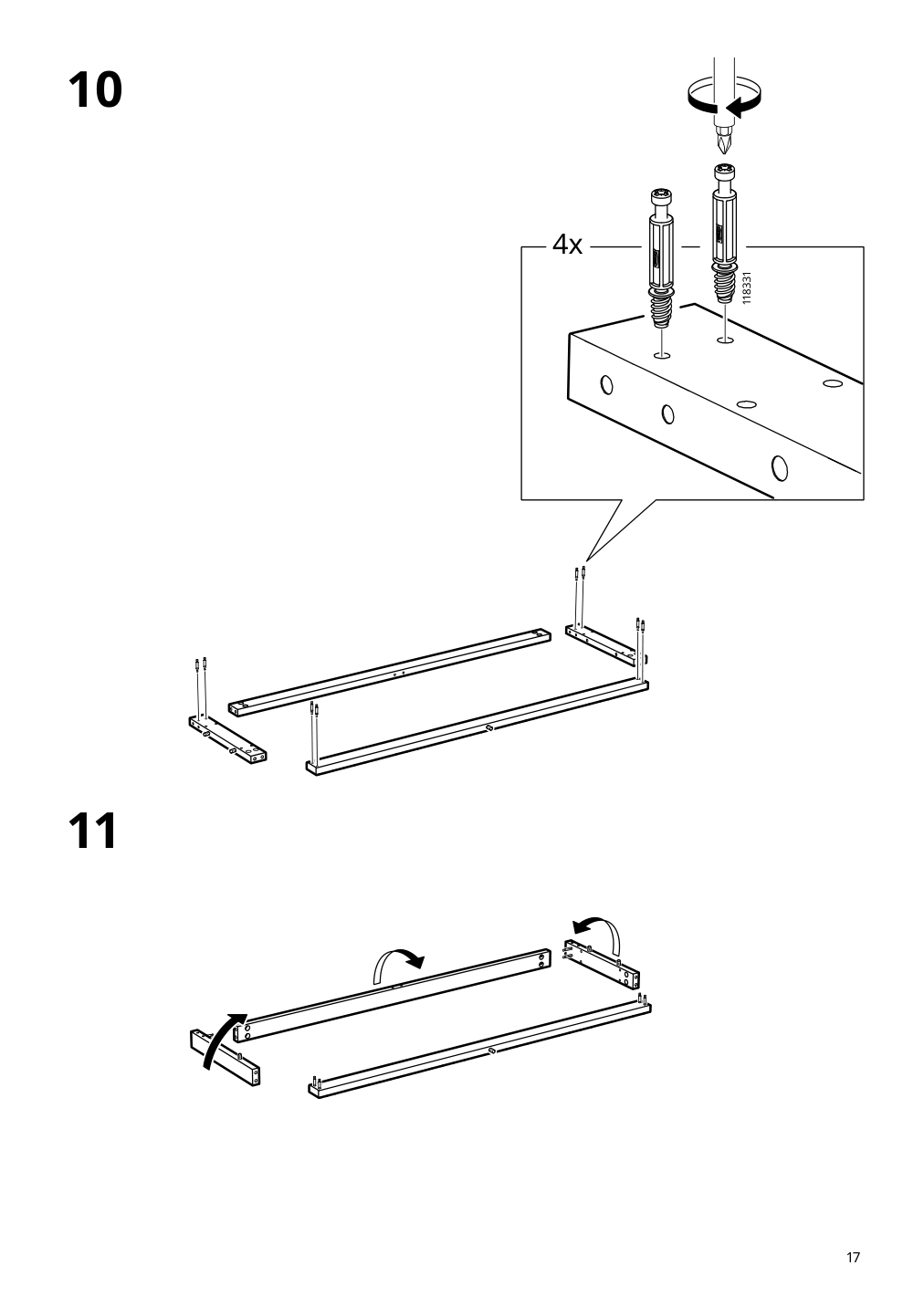 Assembly instructions for IKEA Tonstad shelving unit off white | Page 17 - IKEA TONSTAD storage combination 195.717.64