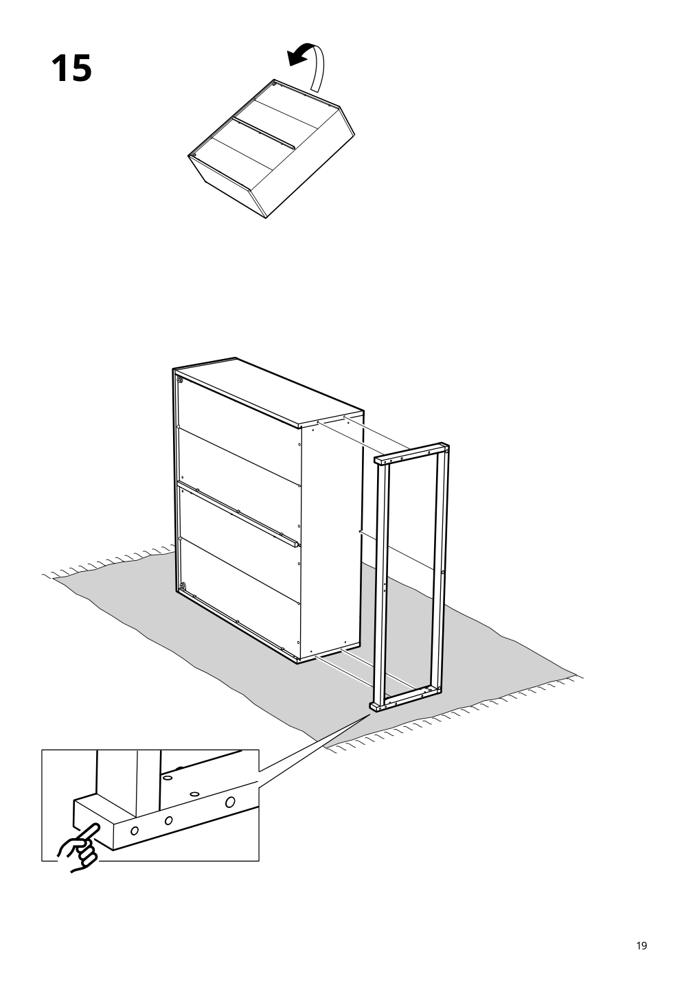 Assembly instructions for IKEA Tonstad shelving unit off white | Page 19 - IKEA TONSTAD storage combination 195.717.64