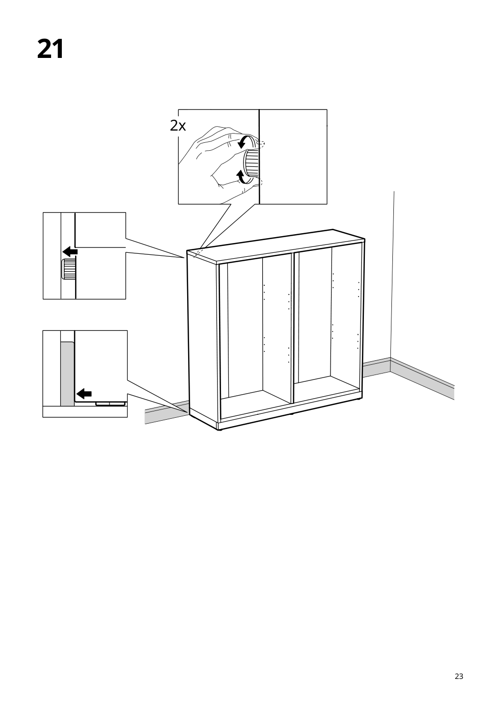 Assembly instructions for IKEA Tonstad shelving unit off white | Page 23 - IKEA TONSTAD storage combination 195.717.64