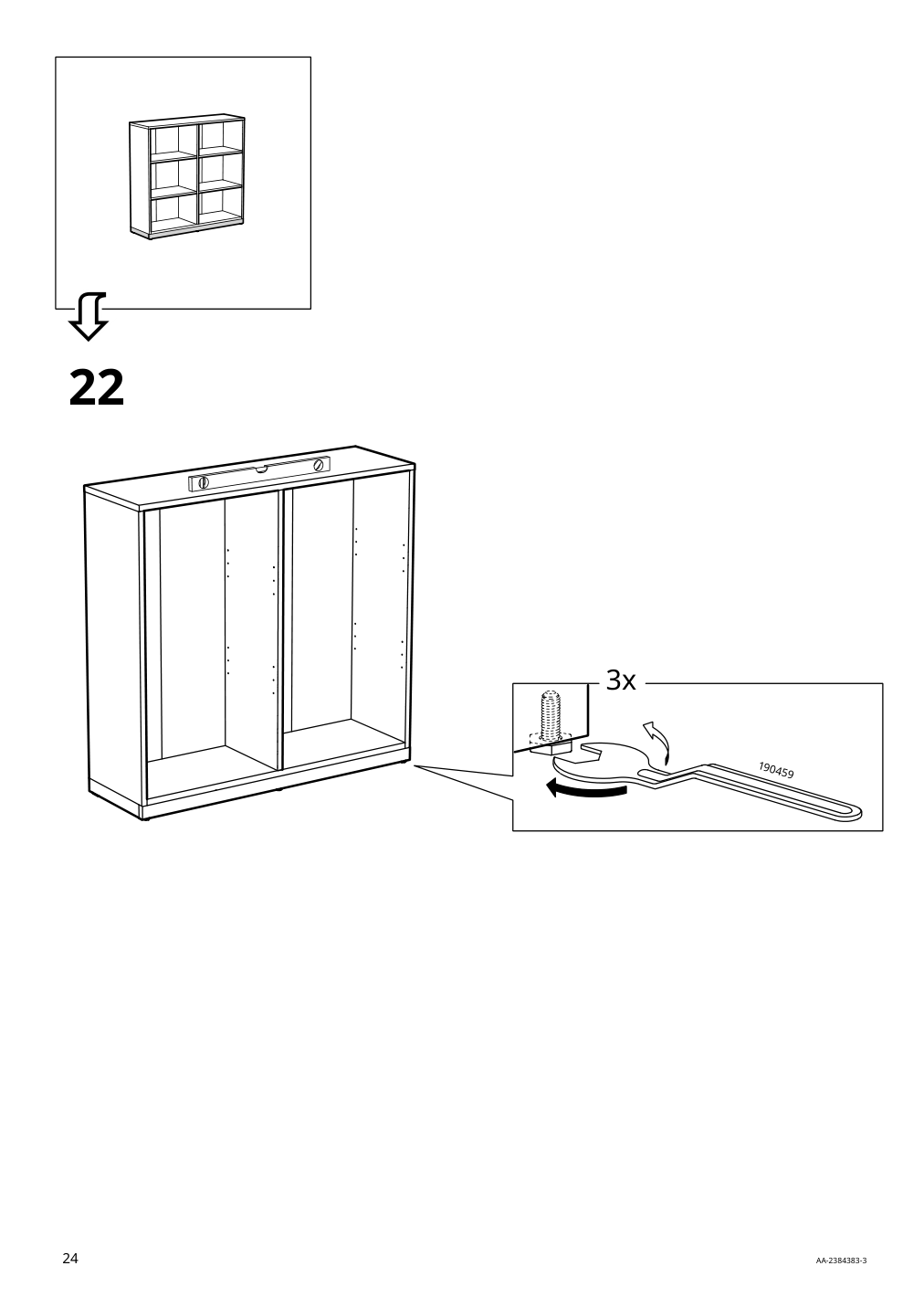 Assembly instructions for IKEA Tonstad shelving unit off white | Page 24 - IKEA TONSTAD storage combination 195.717.64