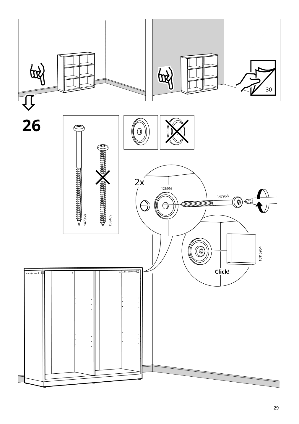 Assembly instructions for IKEA Tonstad shelving unit off white | Page 29 - IKEA TONSTAD storage combination 195.717.64