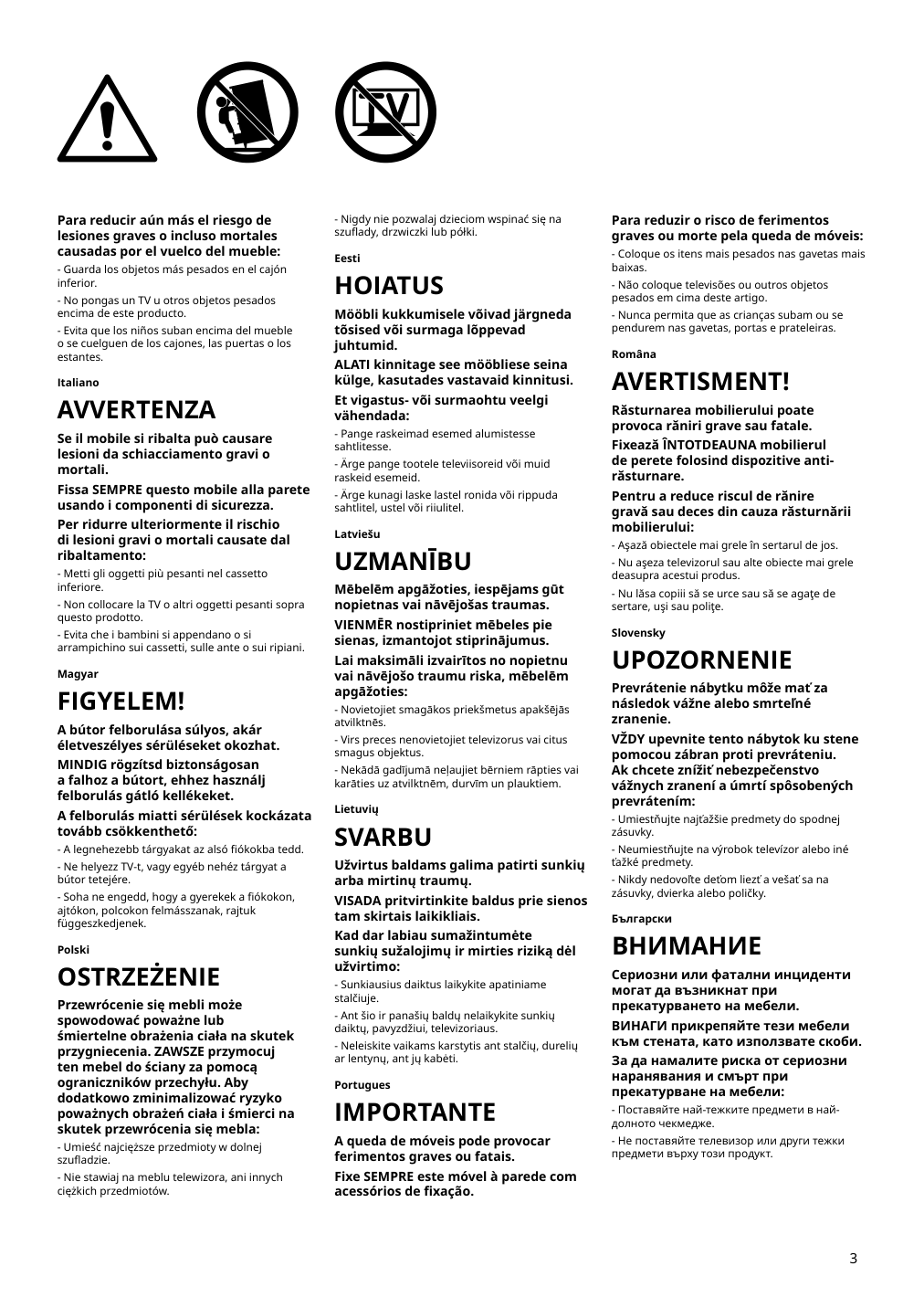 Assembly instructions for IKEA Tonstad shelving unit off white | Page 3 - IKEA TONSTAD storage combination 195.717.64