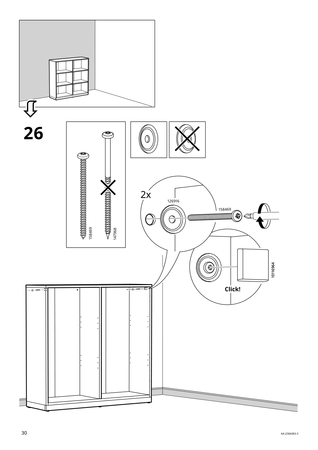 Assembly instructions for IKEA Tonstad shelving unit off white | Page 30 - IKEA TONSTAD storage combination 195.717.64