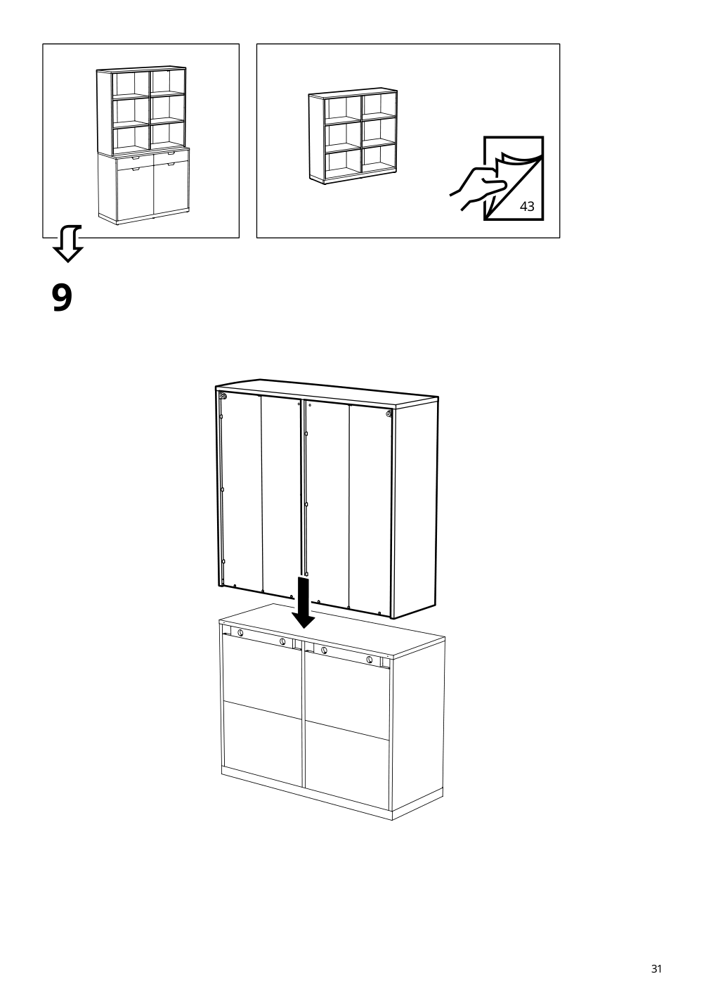 Assembly instructions for IKEA Tonstad shelving unit off white | Page 31 - IKEA TONSTAD storage combination 195.717.64