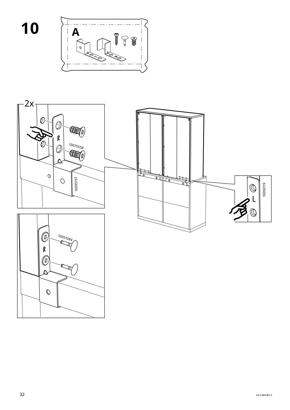 Assembly instructions for IKEA Tonstad shelving unit off white | Page 32 - IKEA TONSTAD storage combination 195.717.64