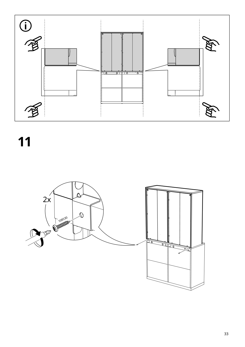 Assembly instructions for IKEA Tonstad shelving unit off white | Page 33 - IKEA TONSTAD storage combination 195.717.64