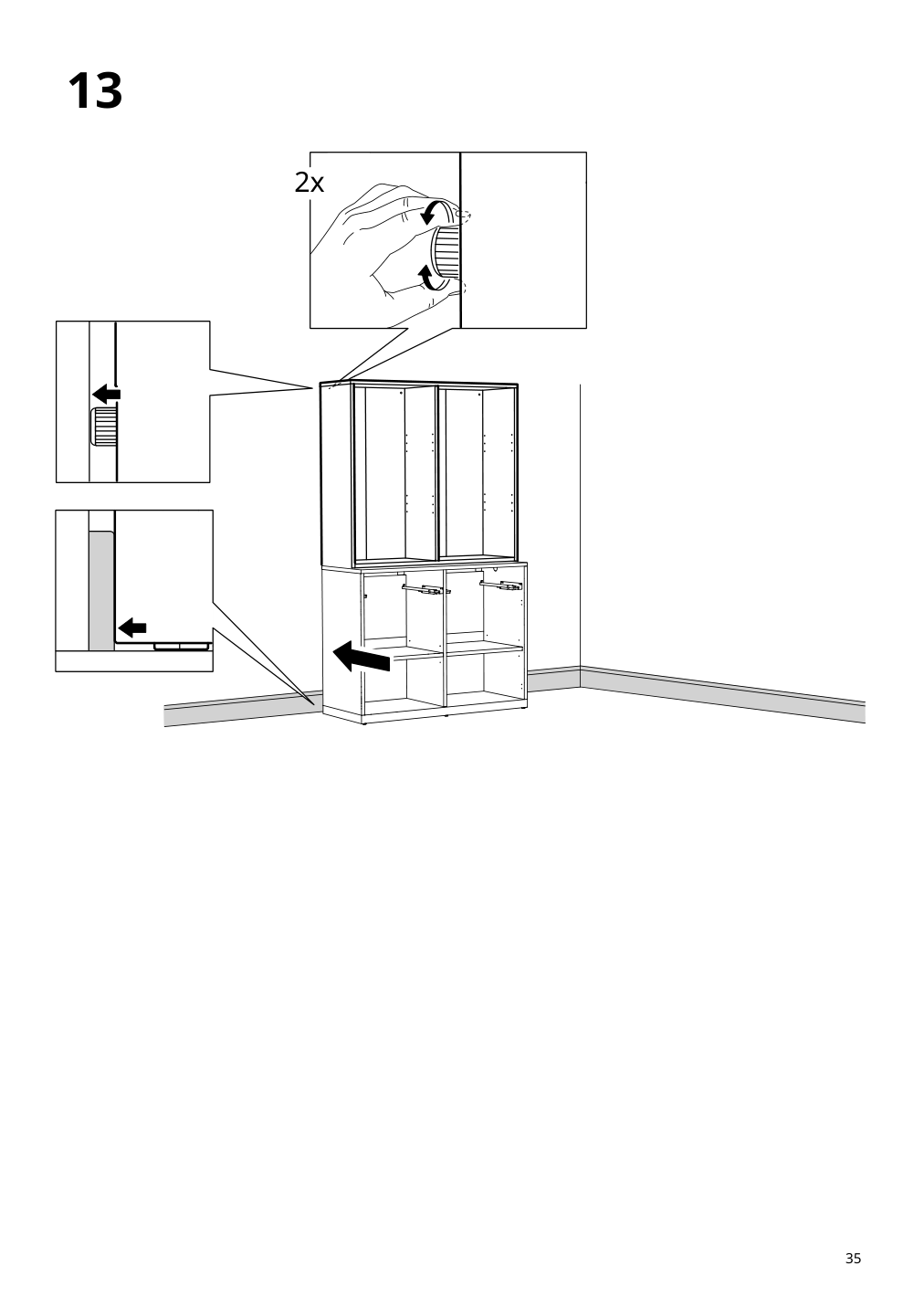 Assembly instructions for IKEA Tonstad shelving unit off white | Page 35 - IKEA TONSTAD storage combination 195.717.64