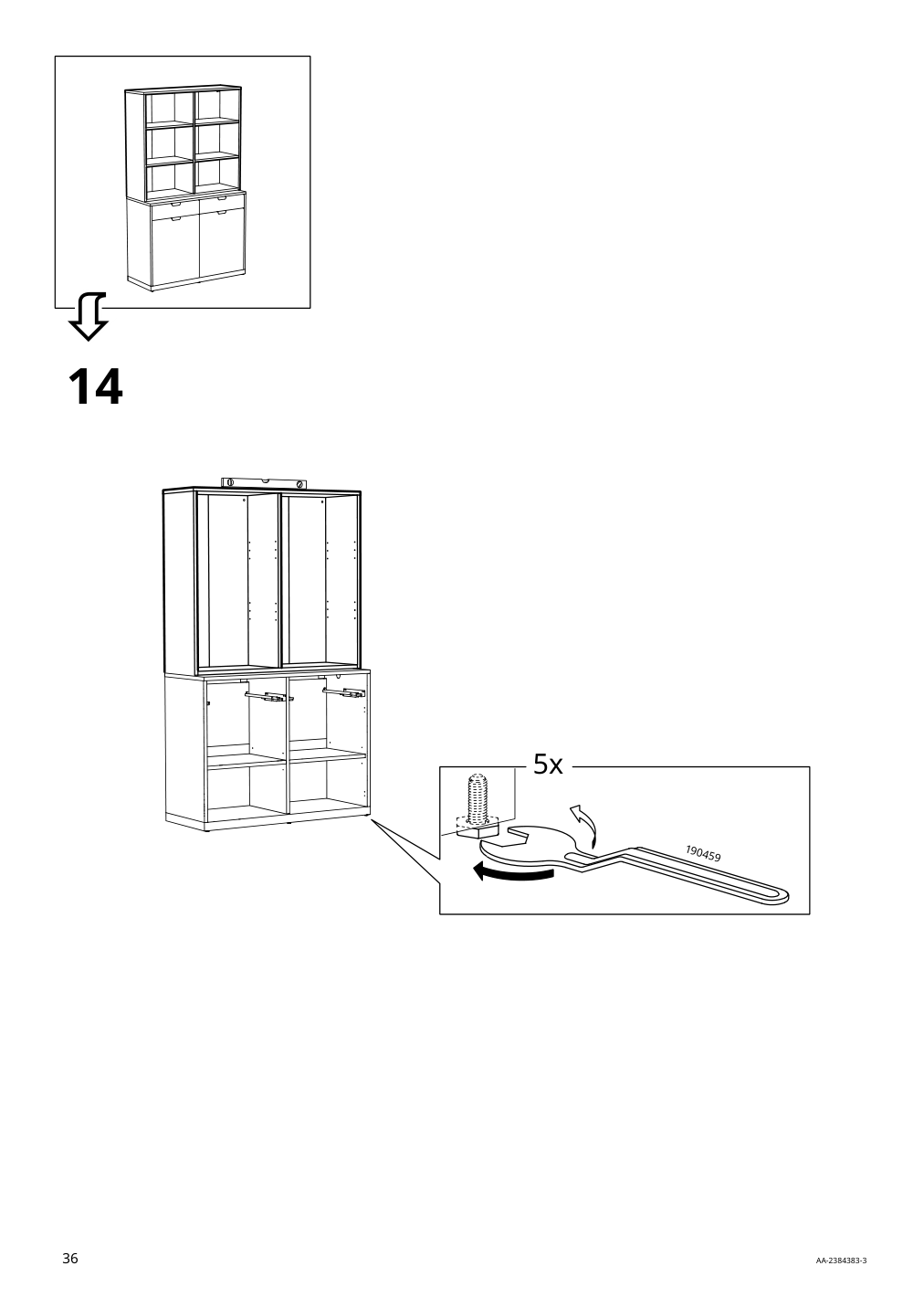 Assembly instructions for IKEA Tonstad shelving unit off white | Page 36 - IKEA TONSTAD storage combination 195.717.64