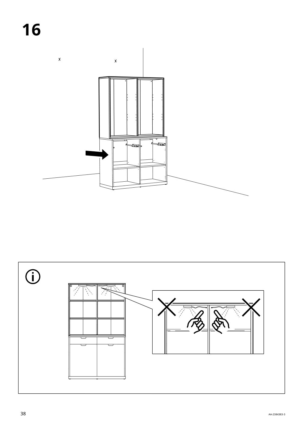 Assembly instructions for IKEA Tonstad shelving unit off white | Page 38 - IKEA TONSTAD storage combination 195.717.64