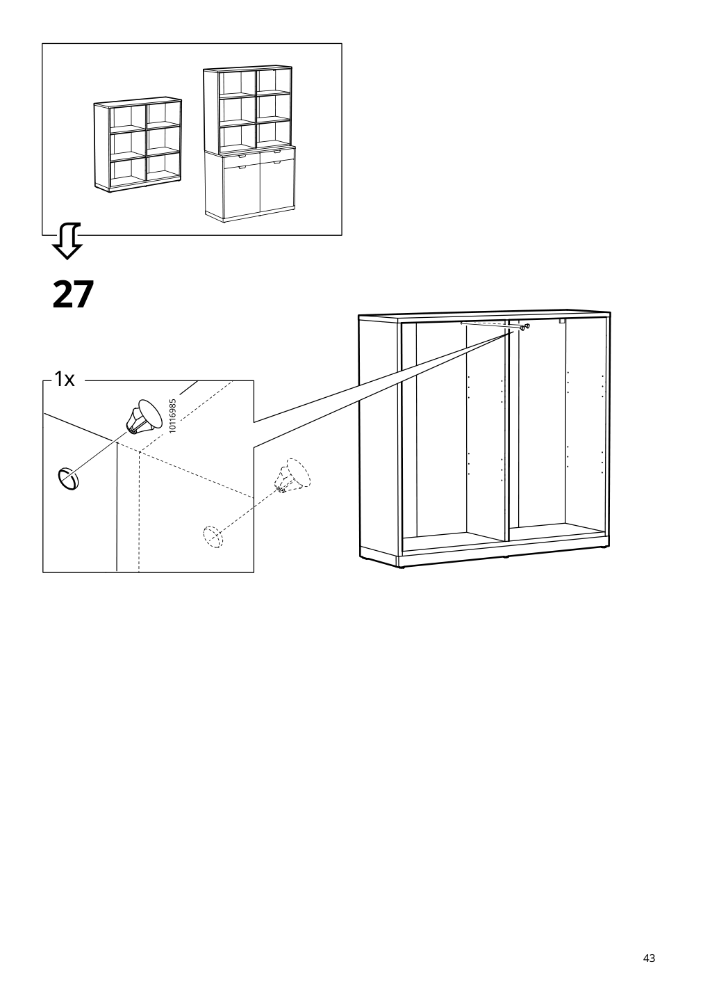 Assembly instructions for IKEA Tonstad shelving unit off white | Page 43 - IKEA TONSTAD storage combination 195.717.64