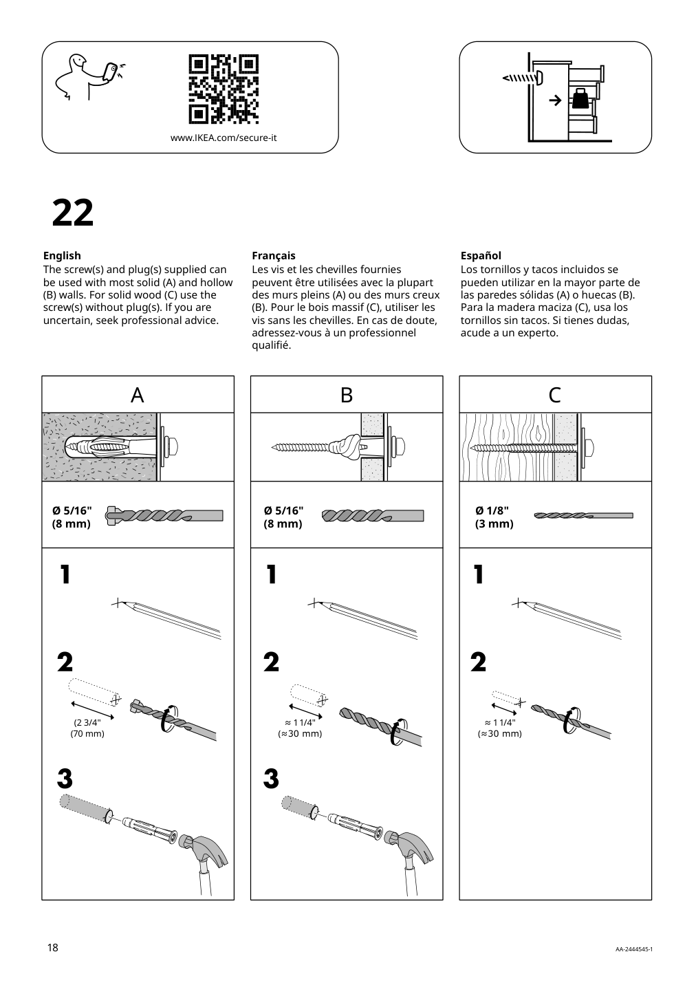 Assembly instructions for IKEA Tonstad sideboard off white | Page 18 - IKEA TONSTAD storage combination 195.717.64