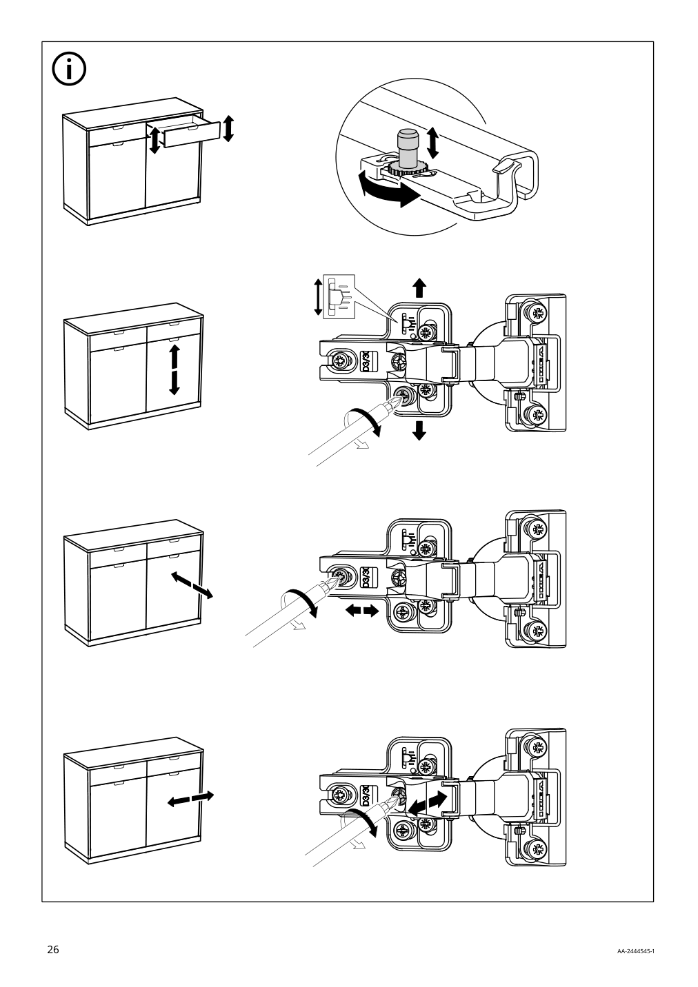 Assembly instructions for IKEA Tonstad sideboard off white | Page 26 - IKEA TONSTAD storage combination 195.717.64