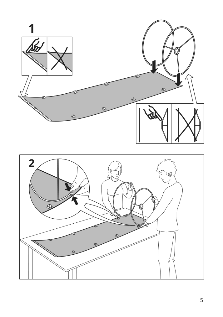 Assembly instructions for IKEA Tonvis table lamp smoked glass white | Page 5 - IKEA TONVIS table lamp 304.504.02