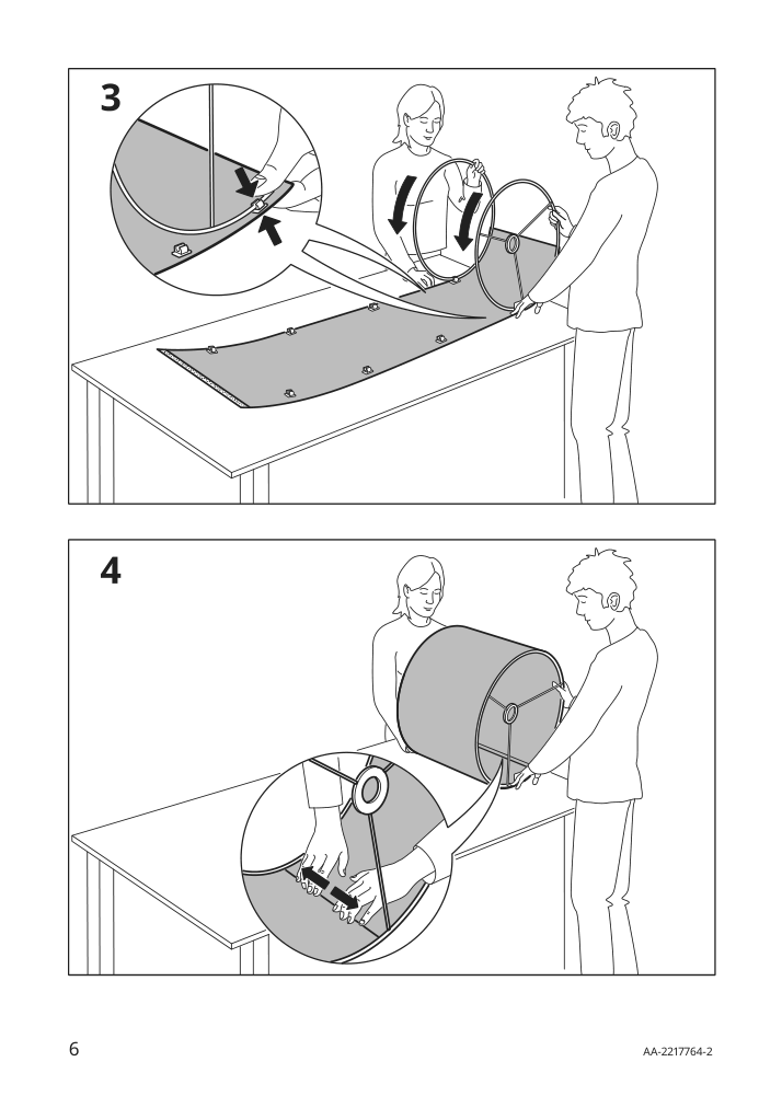 Assembly instructions for IKEA Tonvis table lamp smoked glass white | Page 6 - IKEA TONVIS table lamp 304.504.02