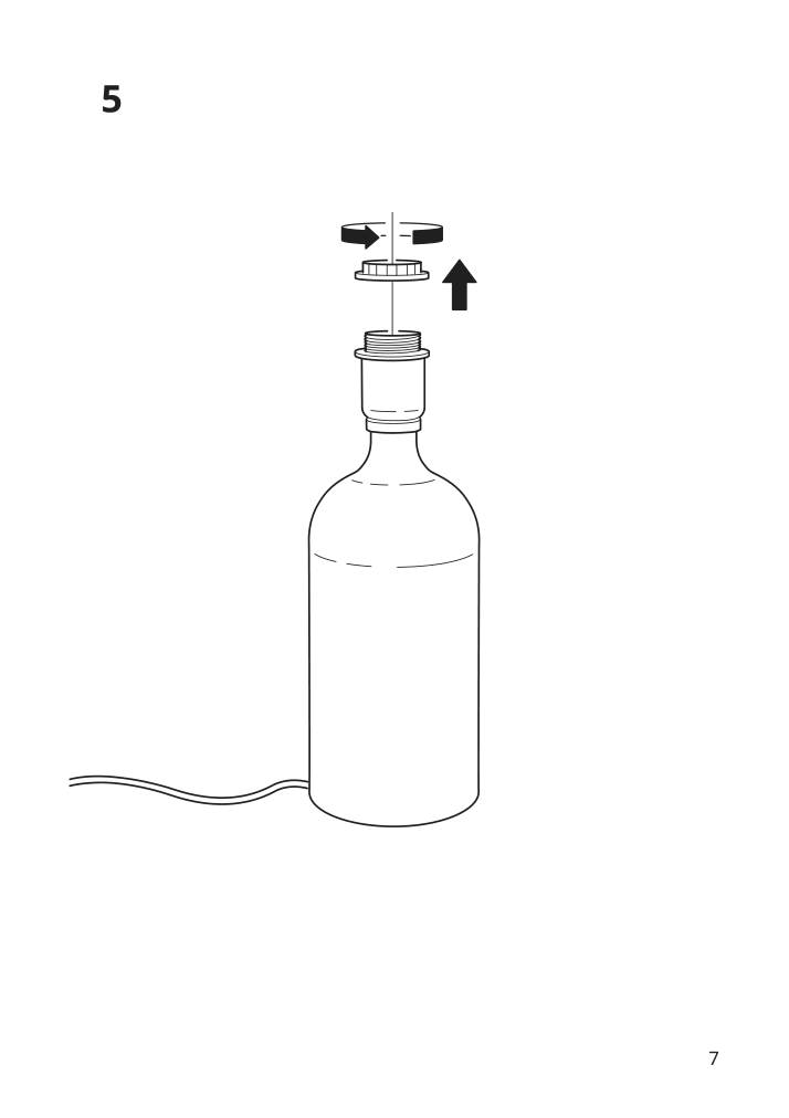 Assembly instructions for IKEA Tonvis table lamp smoked glass white | Page 7 - IKEA TONVIS table lamp 304.504.02