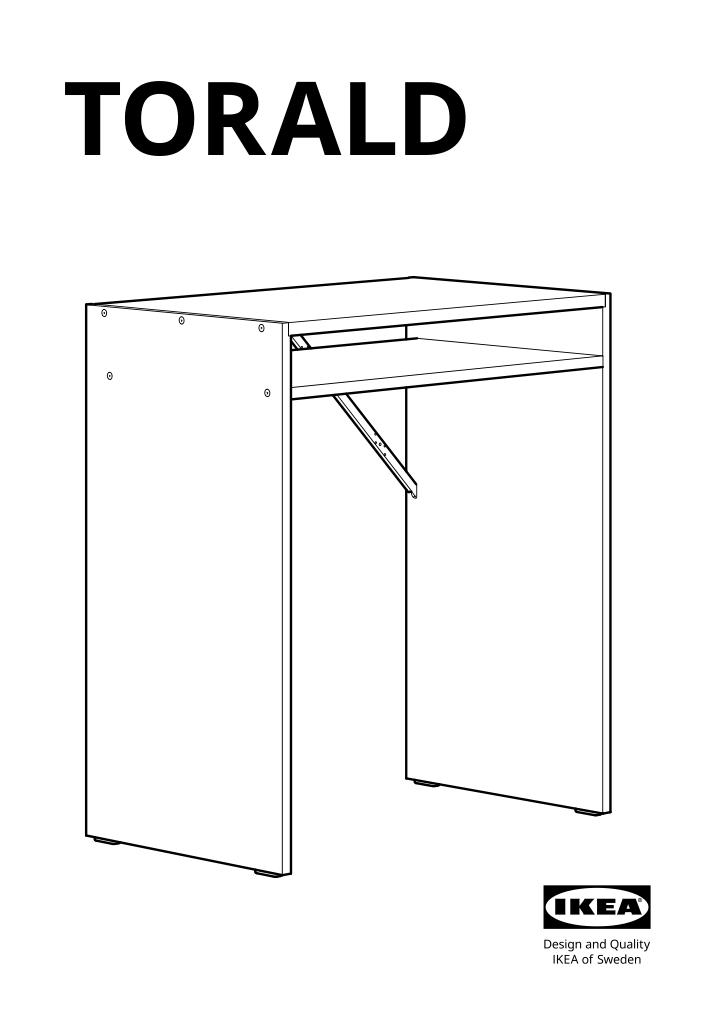 Assembly instructions for IKEA Torald desk white | Page 1 - IKEA TORALD desk 904.939.55