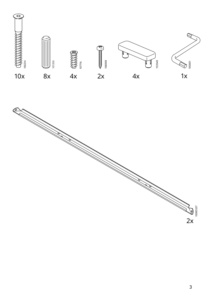 Assembly instructions for IKEA Torald desk white | Page 3 - IKEA TORALD desk 904.939.55